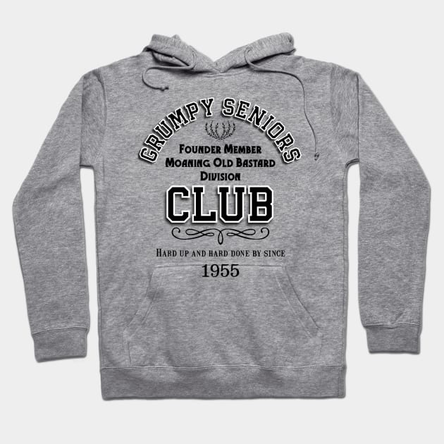 GRUMPY SENIORS CLUB Hoodie by Armadillo Hat